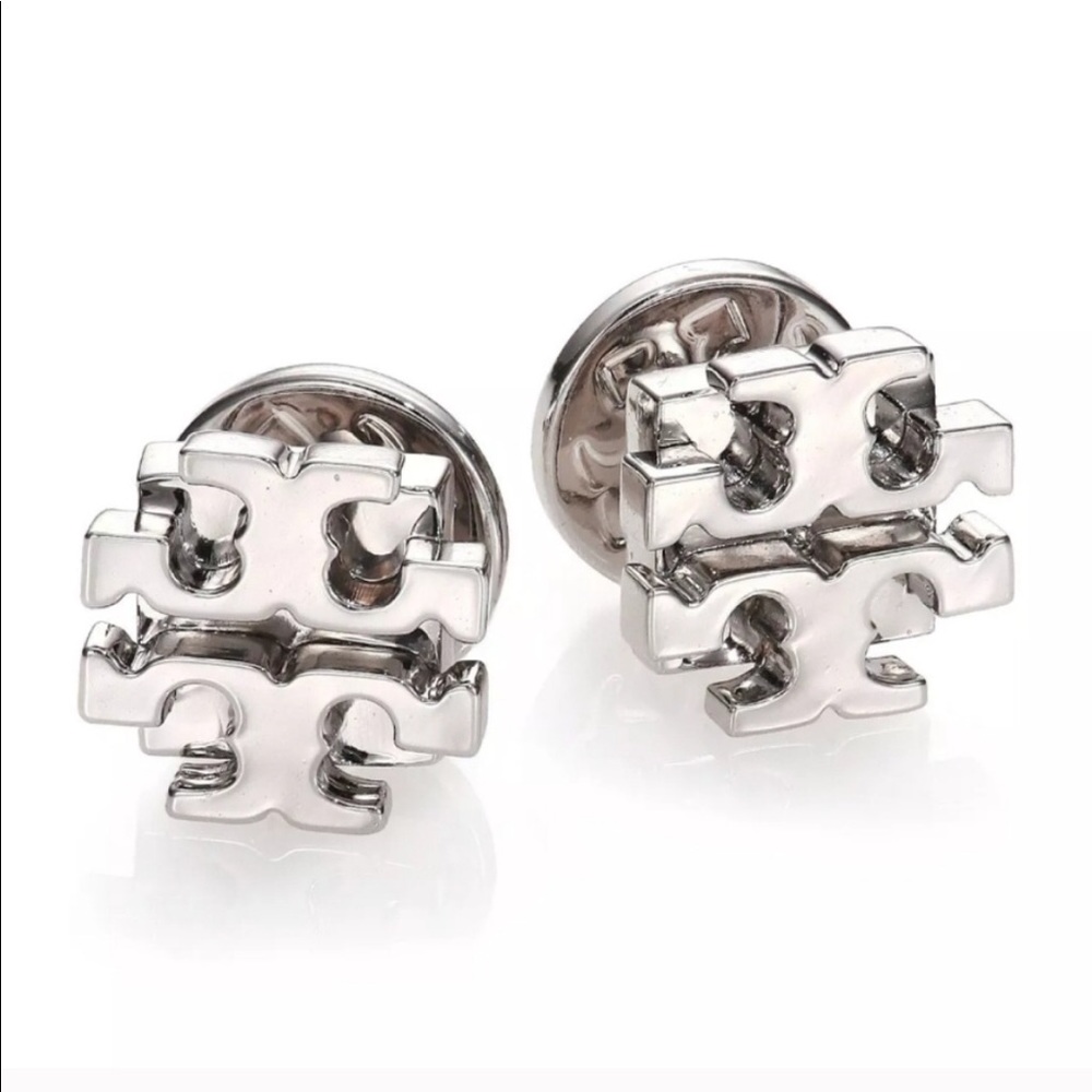 Silver Tory Burch Studs